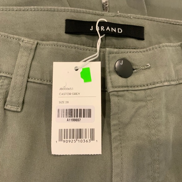 J BRAND Joan Green High Rise Cropped Pants 28 NWT - Picture 4 of 6